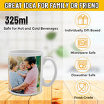 Personalised photo mug white ceramic 11oz — detail view 5