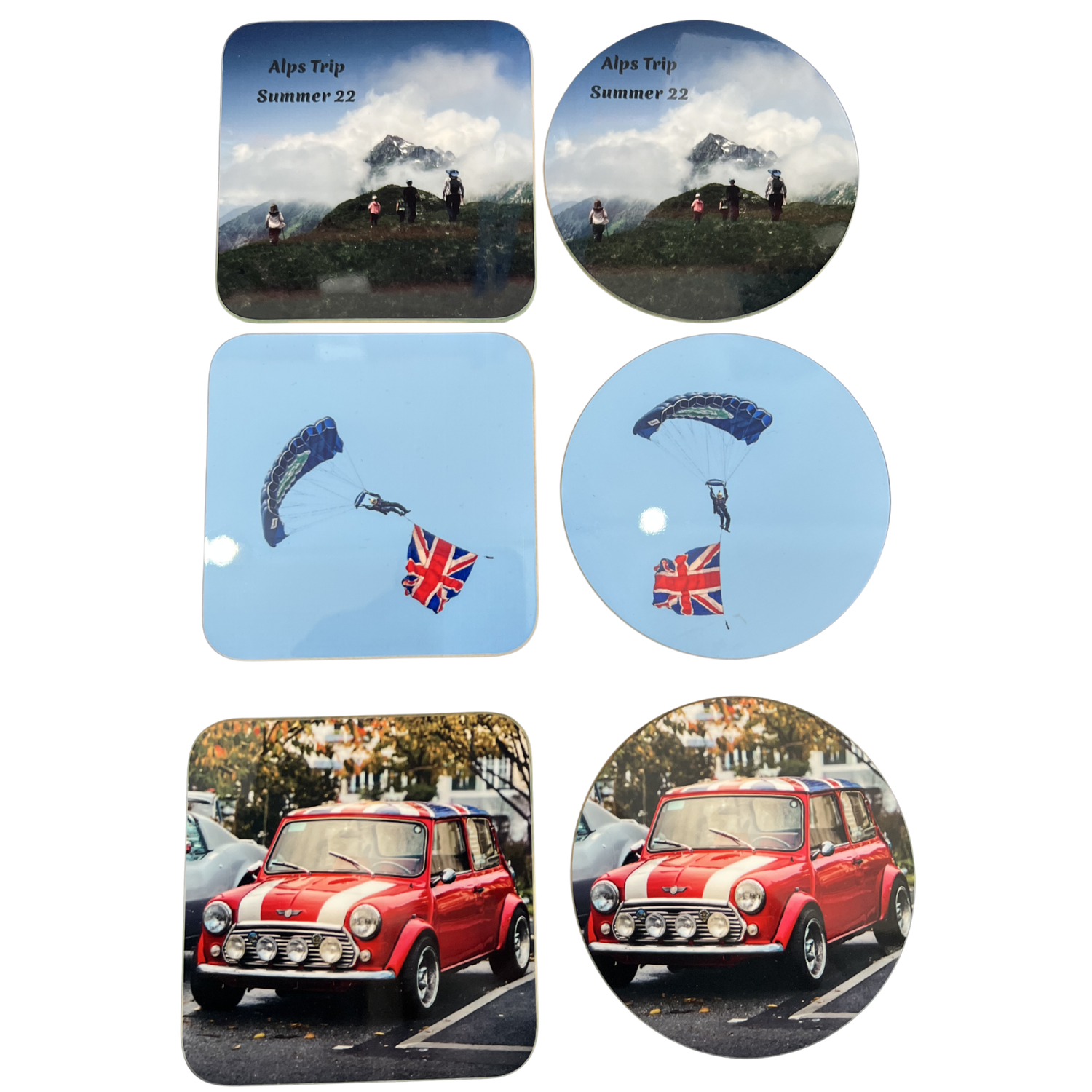 Personalised Photo Coaster — Square or Round (9cm)
