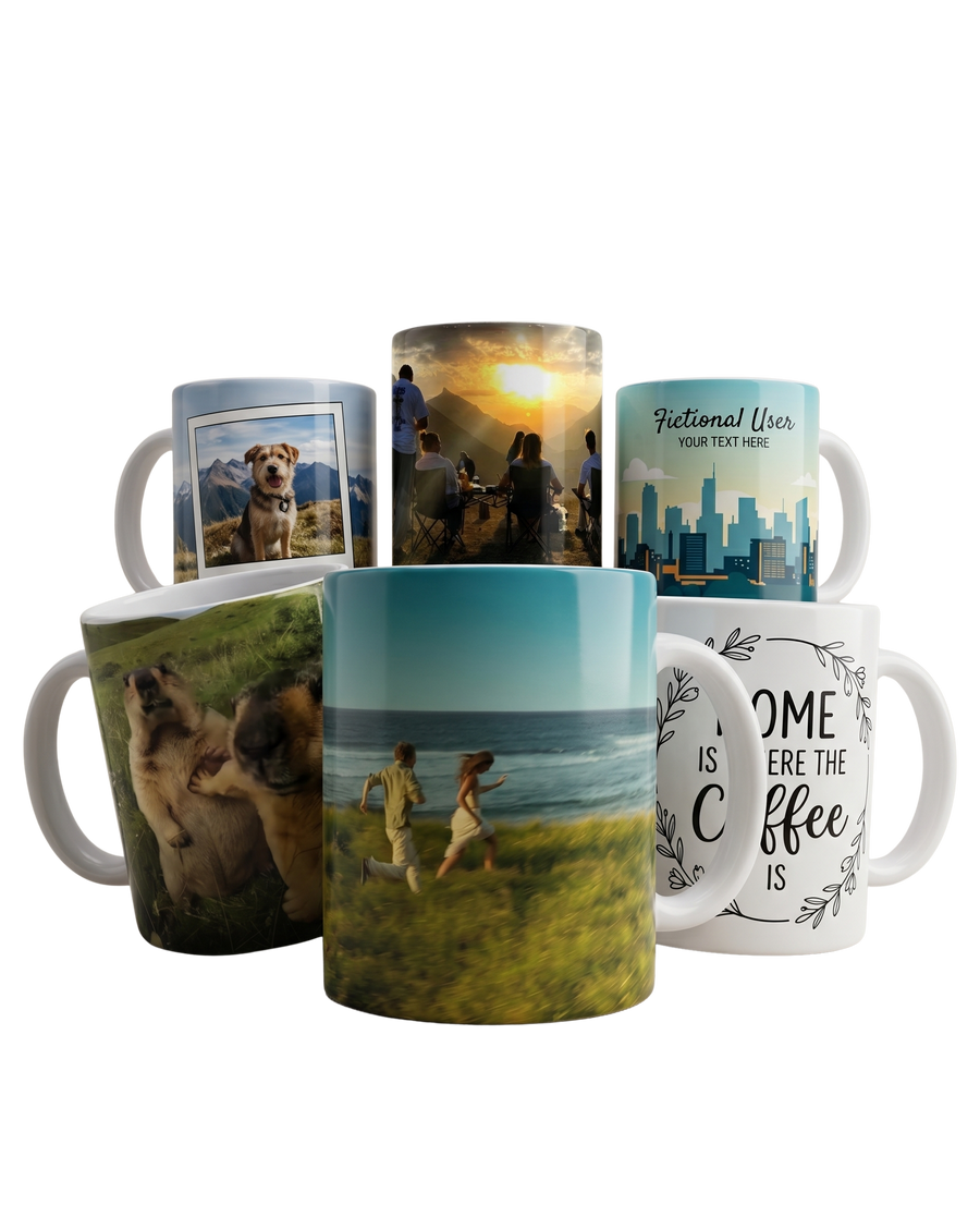 Your favourite photo on a mug.