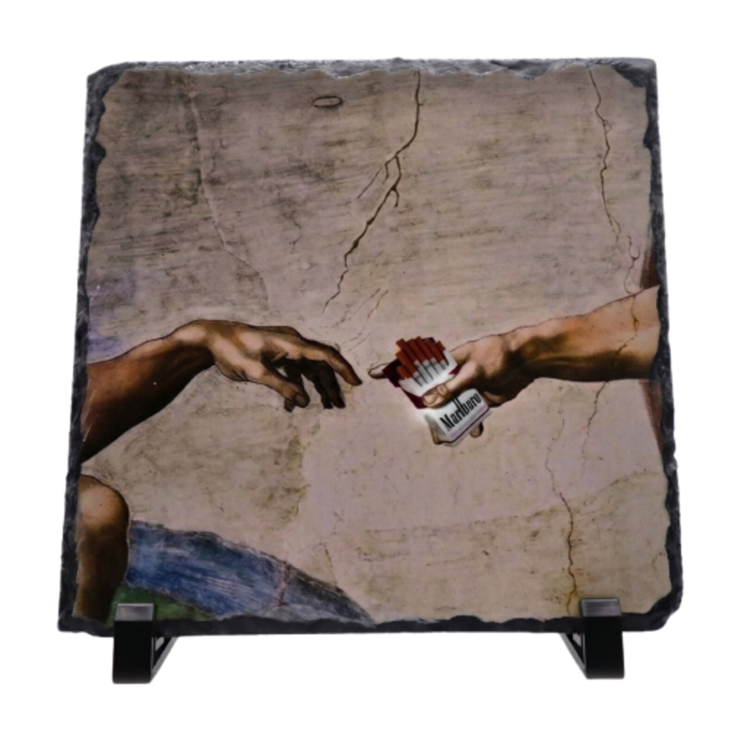 Personalised Photo Rock Slate — Large Square (20×20cm)