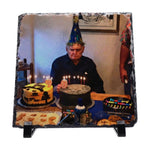 Personalised Photo Rock Slate — Large Square (20×20cm)