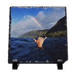 Personalised Photo Slate — Square Stone Frame (15×15cm)