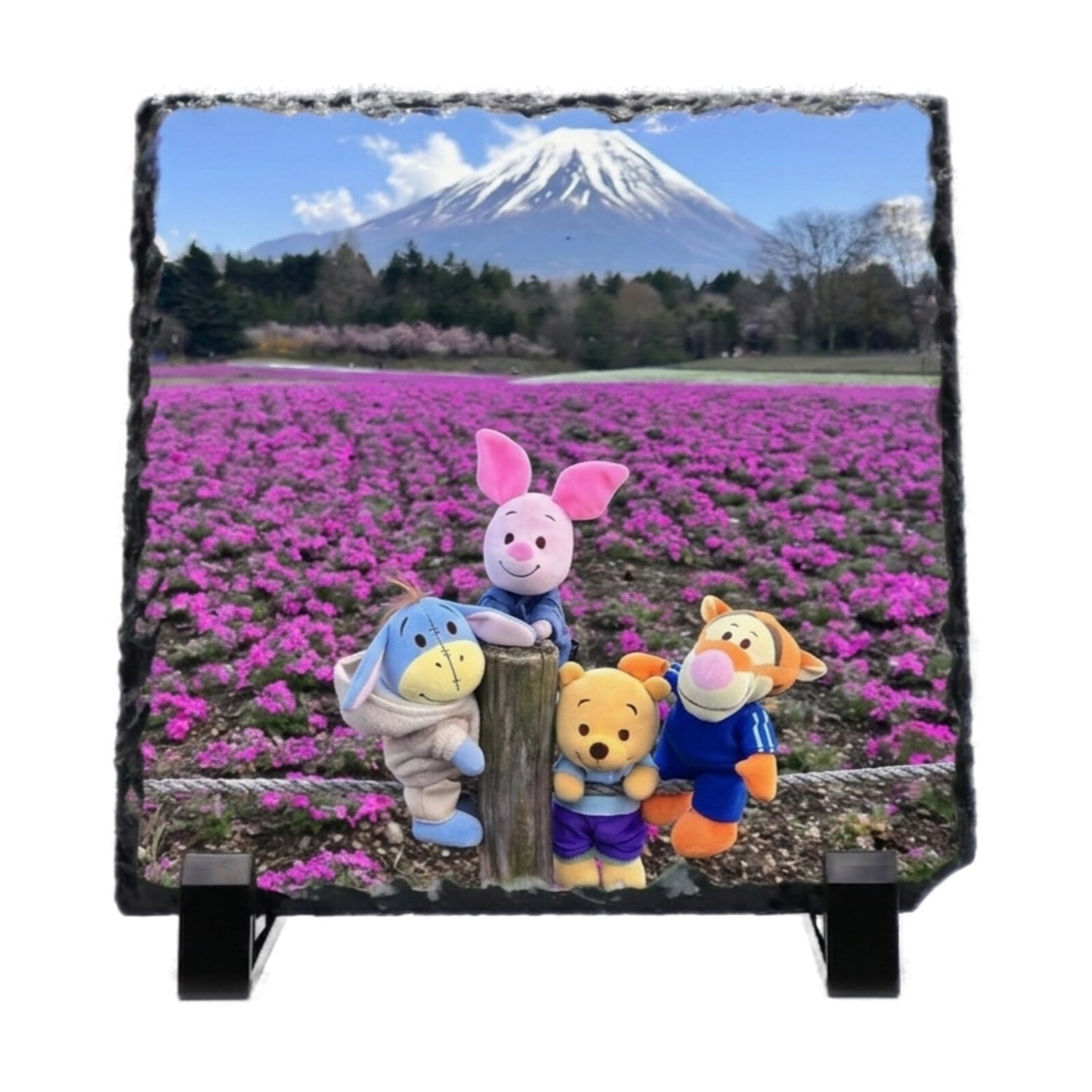 Personalised Photo Slate — Square Stone Frame (15×15cm)