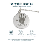 Personalised Disc Necklace — Engraved Coin Pendant — Why Buy