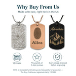 Personalised Dog Tag Necklace — Engraved Pendant — Why Buy