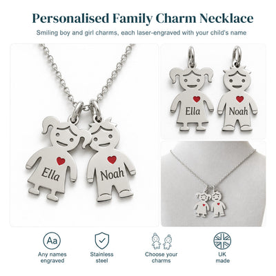Personalised Family Charm Necklace — 01-main