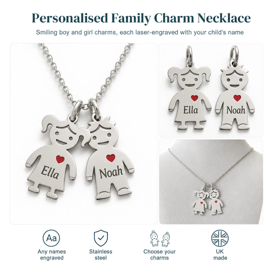 Personalised Family Charm Necklace — 01-main