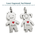 Personalised Family Charm Necklace — 02-engrave