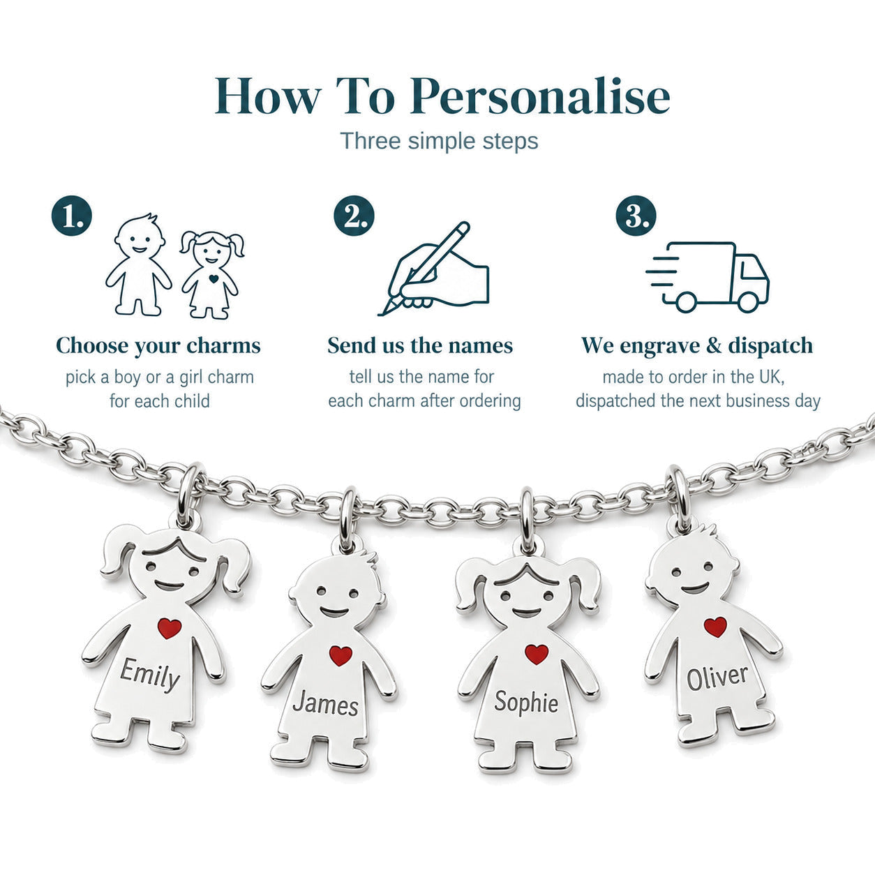 Personalised Family Charm Necklace — 03-personalise