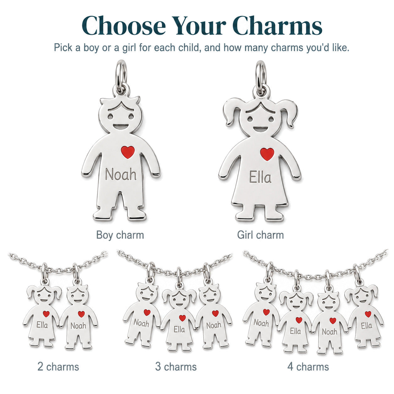 Personalised Family Charm Necklace — 04-charm-options