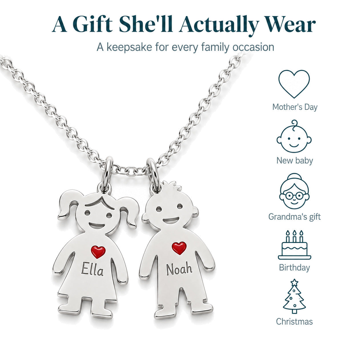 Personalised Family Charm Necklace — 05-gift-ideas