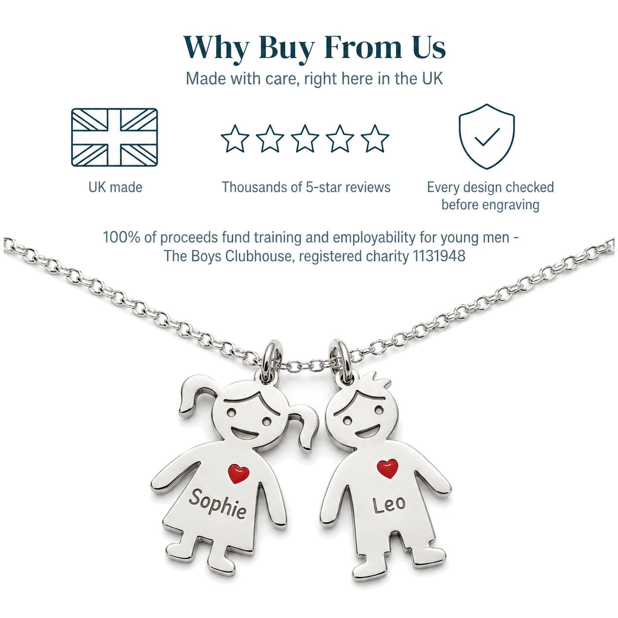 Personalised Family Charm Necklace — 13-why-buy