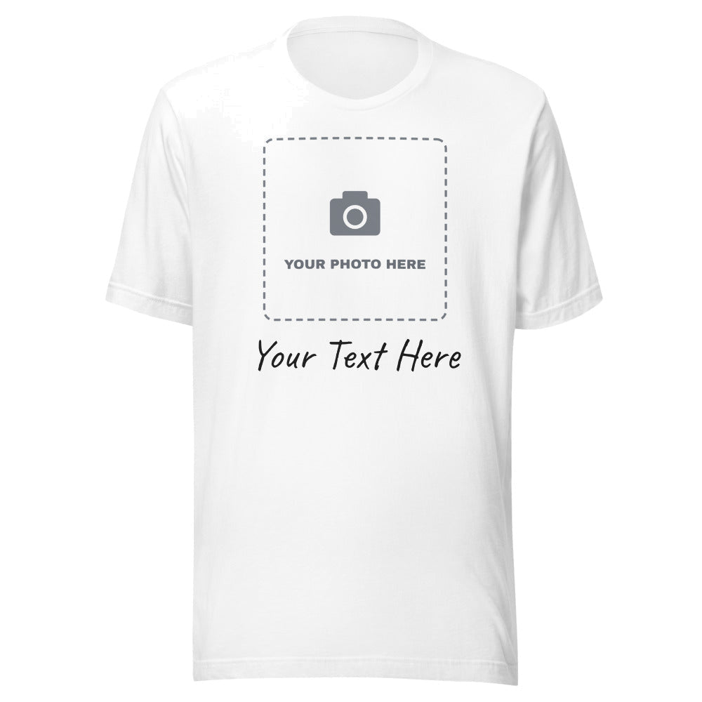 Personalised T-Shirt — Custom Photo & Text Tee (Unisex)