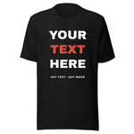 Personalised T-Shirt — Custom Photo & Text Tee (Unisex)