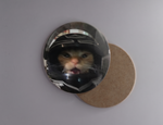 Personalised photo coaster 9cm — lifestyle shot